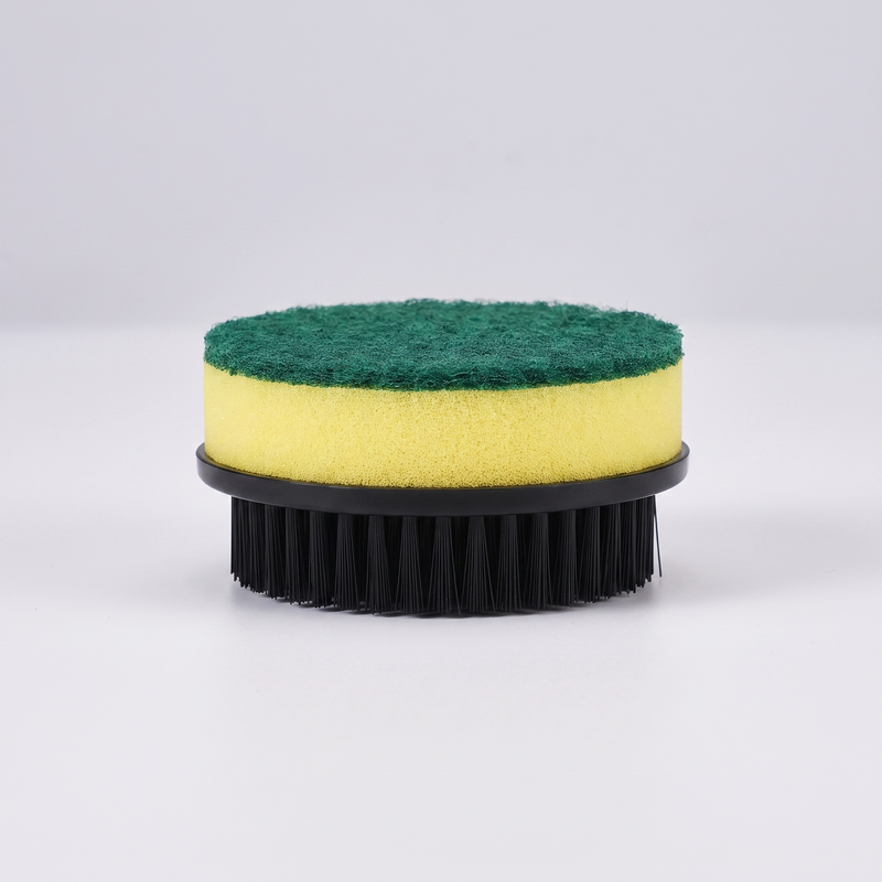 Scourer pad head