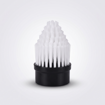 Tapered bristle brush head