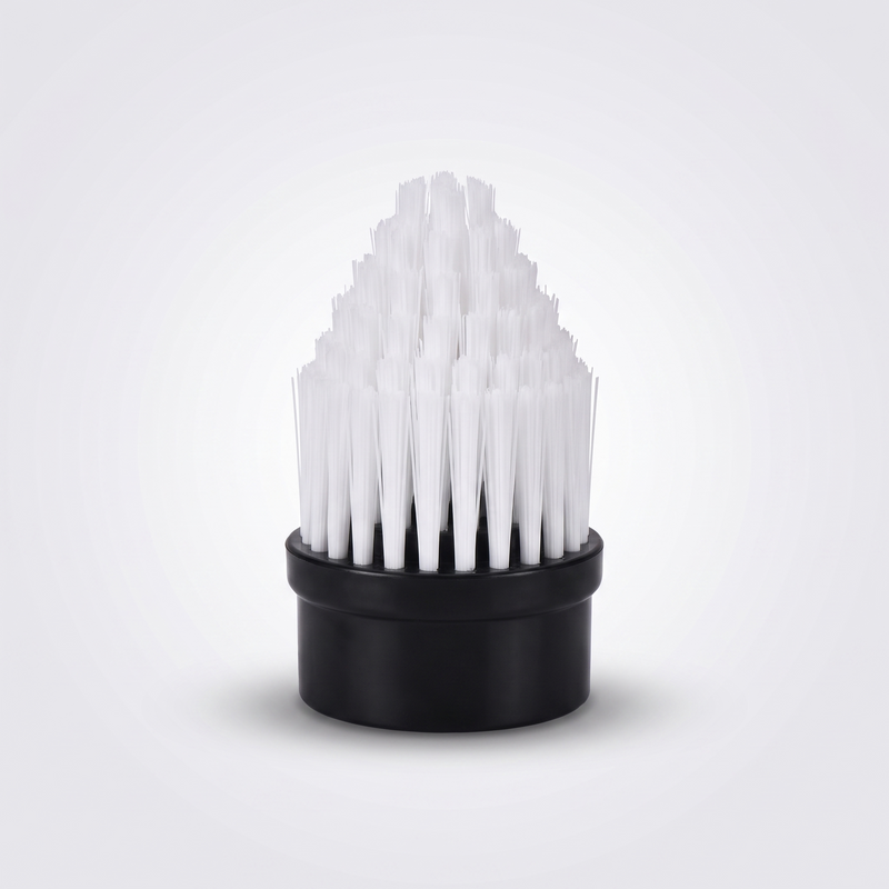 Tapered bristle brush head